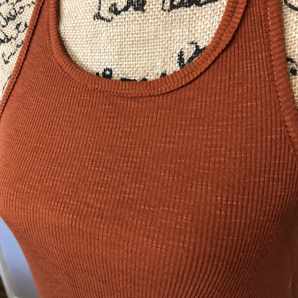 Free People Long Beach Ribbed Tank Size M - Picture 2 of 8